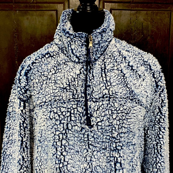 Boxercraft SHERPA QUARTER-ZIP PULLOVER blue - size large - Picture 4 of 10